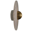 Kampala Brushed Brass Marble Led Wall Sconce 20 Cm - Heka Lighting & Trading Limited
