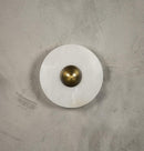 Kampala Brushed Brass Marble Led Wall Sconce 30 Cm - Heka Lighting & Trading Limited