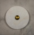 Kampala Brushed Brass Marble Led Wall Sconce 30 Cm - Heka Lighting & Trading Limited