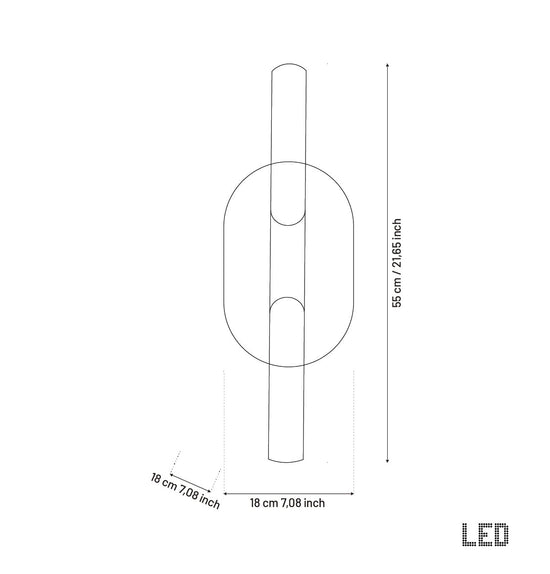 Katun Double White Marble Brushed Brass Wall Sconce