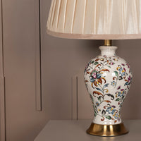Kerava Antique Cream Color Porcelain Lampshade - Heka Lighting & Trading Limited
