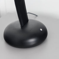 Kinþasa Black Leather Three Smoked Glass Table Lamp - Heka Lighting & Trading Limited