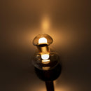 Kinþasa Brown Leather Five Honey Glass Flush Mount Ceiling Light - Heka Lighting & Trading Limited