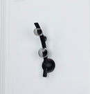 Kinshasa Black Leather Three Smoked Glass Wall Sconce - Heka Lighting & Trading Limited