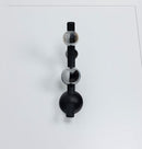 Kinshasa Black Leather Three Smoked Glass Wall Sconce - Heka Lighting & Trading Limited