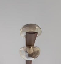 Kinshasa Brown Leather Four Honey Glass Flush Mount Ceiling Light - Heka Lighting & Trading Limited