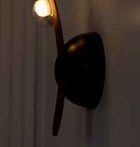 Kinshasa Brown Leather Three Honey Glass Wall Sconce - Heka Lighting & Trading Limited