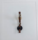 Kinshasa Brown Leather Three Honey Glass Wall Sconce - Heka Lighting & Trading Limited