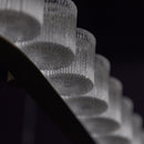 Kongo Frosted Glass Soft Antique Dining Table Chandelier - Heka Lighting & Trading Limited