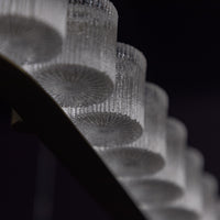 Kongo Frosted Glass Soft Antique Dining Table Chandelier - Heka Lighting & Trading Limited