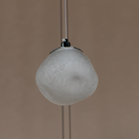 Kopenhag Bubbly Soft Glass Chrome Pendant Light Chandelier