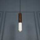 Kovak Single White Concrete Gu10 Pendant Light Chandelier - Heka Lighting & Trading Limited