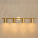 Koza 4-Piece Brushed Brass Wall Sconce - Heka Lighting & Trading Limited