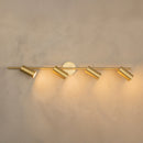 Koza 4-Piece Brushed Brass Wall Sconce - Heka Lighting & Trading Limited