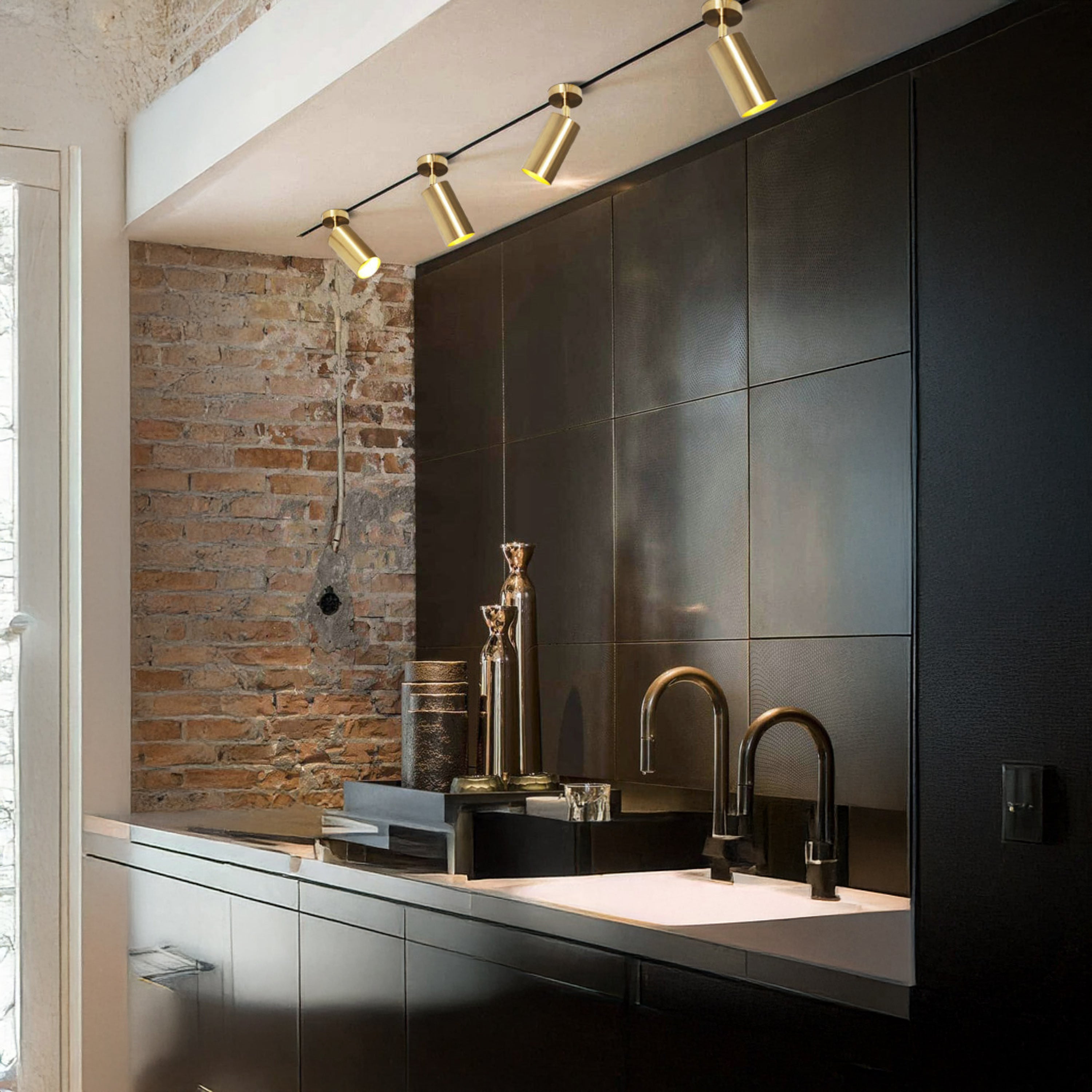 Koza Single Brushed Brass Wall Sconce - Heka Lighting & Trading Limited