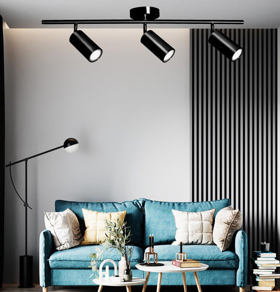 Koza Triple Black Wall Sconce