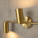 Koza Triple Brushed Brass Wall Sconce - Heka Lighting & Trading Limited