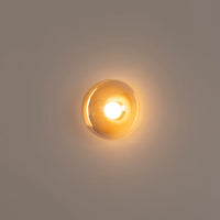 Labranda Single Honey Glass Black Led Wall Sconce 10 Cm - Heka Lighting & Trading Limited