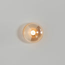 Labranda Single Honey Glass Black Led Wall Sconce 10 Cm - Heka Lighting & Trading Limited