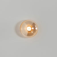 Labranda Single Honey Glass Black Led Wall Sconce 10 Cm - Heka Lighting & Trading Limited