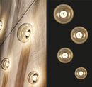 Labranda Single Honey Glass Black Led Wall Sconce 15 Cm - Heka Lighting & Trading Limited
