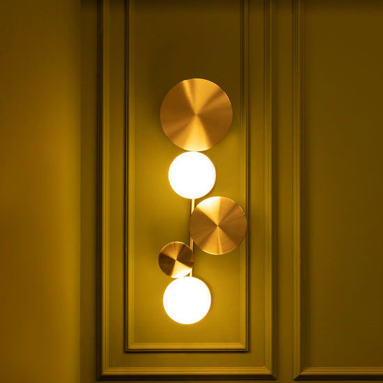 Lahey Soft Double Brushed Brass Wall Sconce