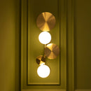 Lahey Soft Double Brushed Brass Wall Sconce - Heka Lighting & Trading Limited