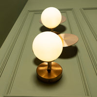 Lahey Soft Double Brushed Brass Wall Sconce - Heka Lighting & Trading Limited