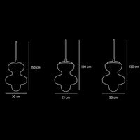 Lange Honey & Clear Glass Pendant Light - Heka Lighting & Trading Limited