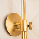 Likya Soft Three Glass Wall Sconce - Brushed Brass - Heka Lighting & Trading Limited