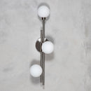 Likya Soft Three Glass Wall Sconce - Chrome - Heka Lighting & Trading Limited