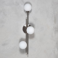 Likya Soft Three Glass Wall Sconce - Chrome - Heka Lighting & Trading Limited