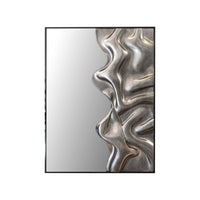 Silver Embossed Wall Art 90X120Cm