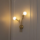 Madra Double Opal Glass Wall Sconce - Heka Lighting & Trading Limited