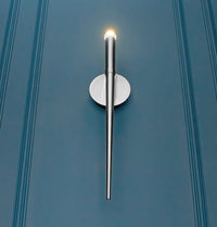 Madrid Chrome Torch Led Wall Sconce - Heka Lighting & Trading Limited