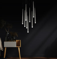 Madrid Single Chrome Torch Led Pendant Light Chandelier - Heka Lighting & Trading Limited