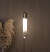 Manila Transparent Glass Gold Single Pendant Light Chandelier - Heka Lighting & Trading Limited