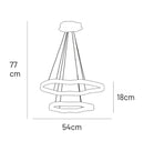 Marsis 2-Row Stainless Antique Living Room Led Chandelier - Heka Lighting & Trading Limited
