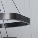 Marsis 2-Row Stainless Platinum Living Room Led Chandelier - Heka Lighting & Trading Limited