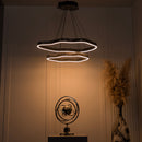 Marsis 2-Row Stainless Platinum Living Room Led Chandelier - Heka Lighting & Trading Limited