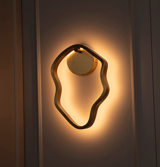 Marsis Stainless Brushed Brass Small Led Wall Sconce
