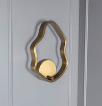Marsis Stainless Brushed Brass Small Led Wall Sconce - Heka Lighting & Trading Limited