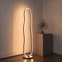 Marsis Stainless Platinum Floor Lamp - Heka Lighting & Trading Limited