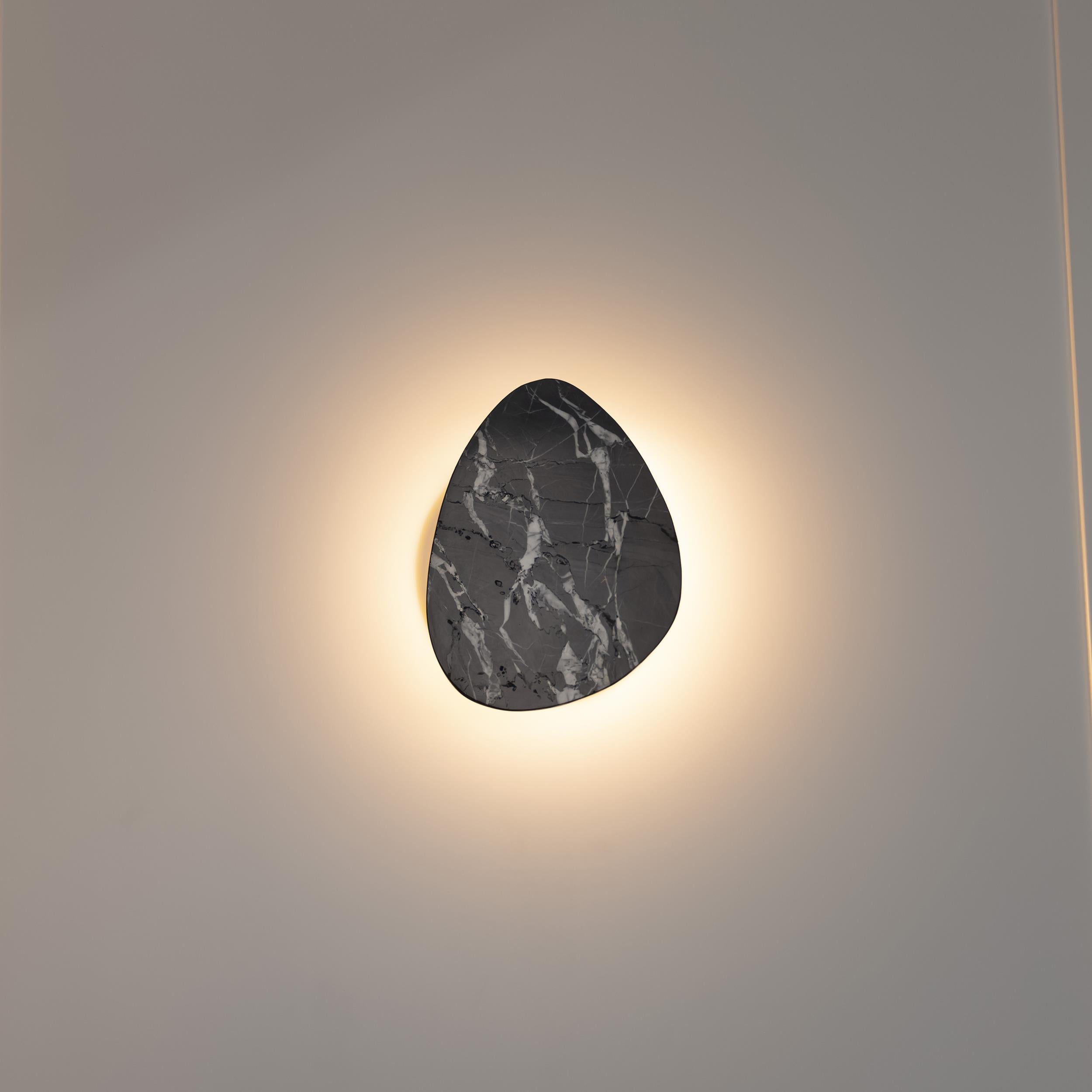 Medusa Black Marbled Led Wall Sconce 27 Cm - Heka Lighting & Trading Limited