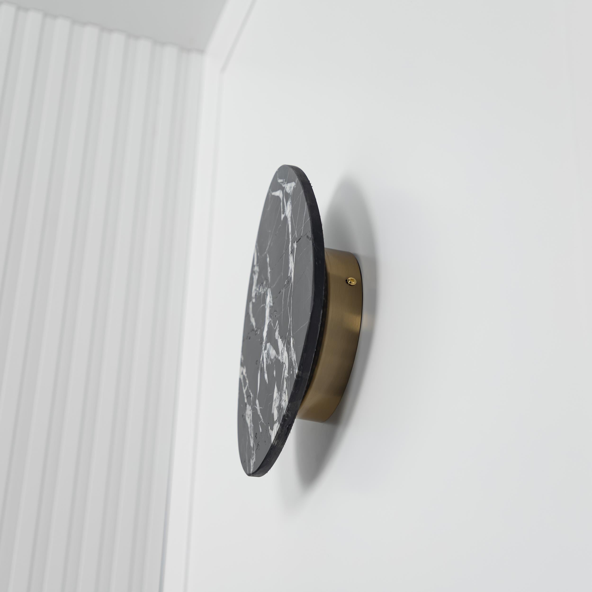Medusa Black Marbled Led Wall Sconce 27 Cm - Heka Lighting & Trading Limited