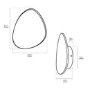 Medusa Black Marbled Led Wall Sconce 27 Cm - Heka Lighting & Trading Limited