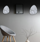 Medusa White Marbled Led Wall Sconce 38 Cm - Heka Lighting & Trading Limited