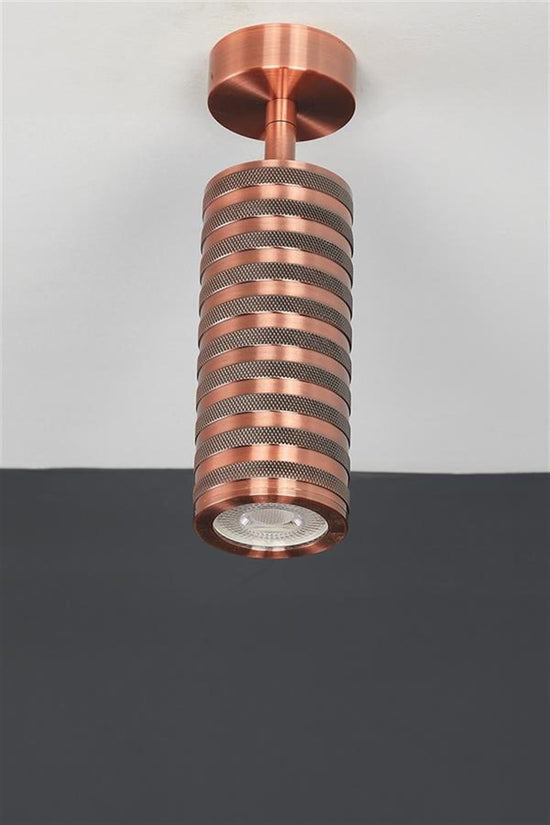 Mia Copper Serrated Spotlight 6X14 Cm