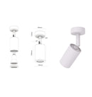 Mia White Flat Spot 6x14 Cm - Heka Lighting & Trading Limited