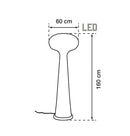 Mimosa Soft Touch White Mushroom Floor Lamp 60 Cm - Heka Lighting & Trading Limited